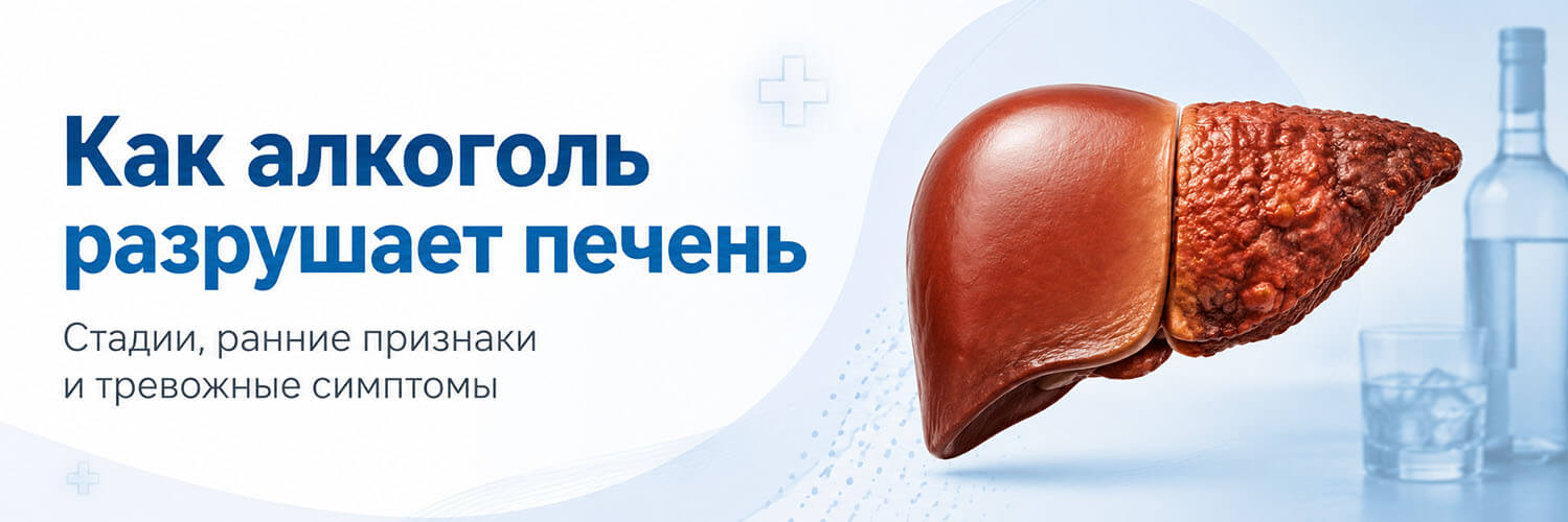 Как алкоголь разрушает печень: стадии, ранние признаки и тревожные симптомы